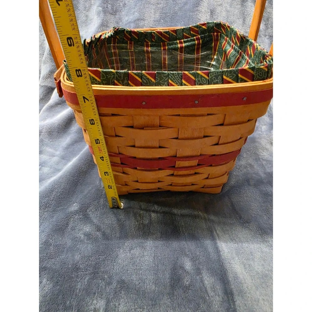Longaberger Christmas Collection 1995 Edition Cranberry Basket Liner Protector